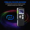 Mini Black Rechargeable 8GB Digital Audio Dictaphone MP3 Player Voice Recorder