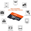 256GB Microsdxc UHS-I U3 V30 Class 10 4K UHD Video High Speed Transfer Monitoring SD Card with Adapter for Dash Cam