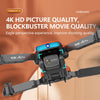 2022 New Limited Edition A6 Por Aerial Drone with Brushless Motor, Professional Dual HD 4K/4069P 90° Adjustable Camera Folding WIFI 360 Degree Roll FPV Selfie RC Drone with Real Time Video(2Battery)