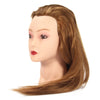 Golden Long Straight Hair Training Head Cutting Practice Mannequin Clamp Holder Hairdressing Braidin