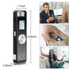 Digital Voice Recorder, Audio Recorder with Playback, Dictaphone with USB Rechargeable, MP3, Voice Activated Recorder for Meetings Lectures Interviews Classes