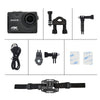 XANES SDV-8580Q 4K WiFi Sports Camera Vlog Camera for Youtube Recording FPV Camera 2.0" LCD 8MP Waterproof DV 170° Wide Angle Drive Recorder (Black)