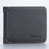 Men 10 Card Slots Artificial Leather Casual Brief Trifold Wallet