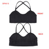 4 Styles Sexy Stretch Padded Bra Bandeau Hollow Out Crop Tops Cut Out Sport Vest