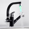 LED Kitchen Faucet Mixer Tap 360° Swivel Spout With Pull Out Bidet Spray Head