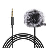 PULUZ PU3046 Lavalier Micrphone Portable 6M 3.5mm Jack Microphone Clip-on Wired Condenser Light Lapel Microphone for Recording Speech Live Video (6M)