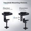 New & Improved Double Monitor Stand, Adjustable Gas Spring Monitor Arm, VESA Mount with C Clamp or Grommet Mounting Base, for 15 Inch to 27 Inch Computer Screen with Weight up to 14.3 Lbs per Arm