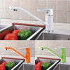 Fashion Style Multi-color Kitchen Faucet Cold and Hot Water Taps White Orange Green 360 Rotation