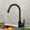 Space Aluminum Kitchen Basin Faucet Single Handle Bathroom Sink Cold And Hot Water Tap Lead-Free