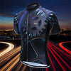 21Grams Men's Short Sleeve Cycling Jersey Coolmax® Blue / Black Bike Jersey