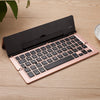 NBC F18 Portable Collapsible Foldable Metal Wireless Bluetooth Keyboard for Android Windows IOS Mac