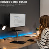 Universal Clamp-On Ergonomic Computer Monitor and Laptop Riser Desk Stand