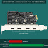4-Ports PCIE USB 3.1 GEN 1 5Gbps Expansion Card for Desktop Pcs, 4X USB-C Ports, Built in Smart Power Distribution Technology, No Need Extra Power Supply (PCIE-U304C)