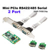 PCIE Serial Rs232 Ports Adapter Card Pcie X1 I/O Controller Card 4 DB 9 Bracket PCI WCH384 Chipset