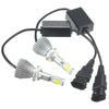 Pair 22W 6000K H1 H3 880 COB LED Hi-Lo Beam Headlight Car Upgrade Conversion Lamp Pure White