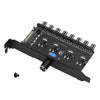Pc 8 Channels Fan Hub Cooling Fan Speed Controller for CPU Case HDD VGA PWM Fan PCI Bracket by 12V Fan (SATA)