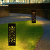 2Pcs Solar Powered Garden Post Lights Waterproof LED Outdoor Patio Yard Lawn Holidays Decor