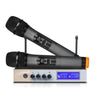 Bakeey S-9-1 Wireless bluetooth Microphone LED Display Reverberation Toner Tuning Home TV Karaoke K Songs Mic (Black)