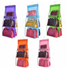 Double Side Transparent 6 Pocket Foldable Hanging Handbag Purse Storage Bag