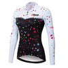 21Grams Women's Long Sleeve Cycling Jersey Winter Fleece Polyester Black Bike Jersey