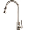 Kitchen Sink Faucet Pull-Down Sprayer 360 degree Rotate Cold And Hot Water Mixer Tap