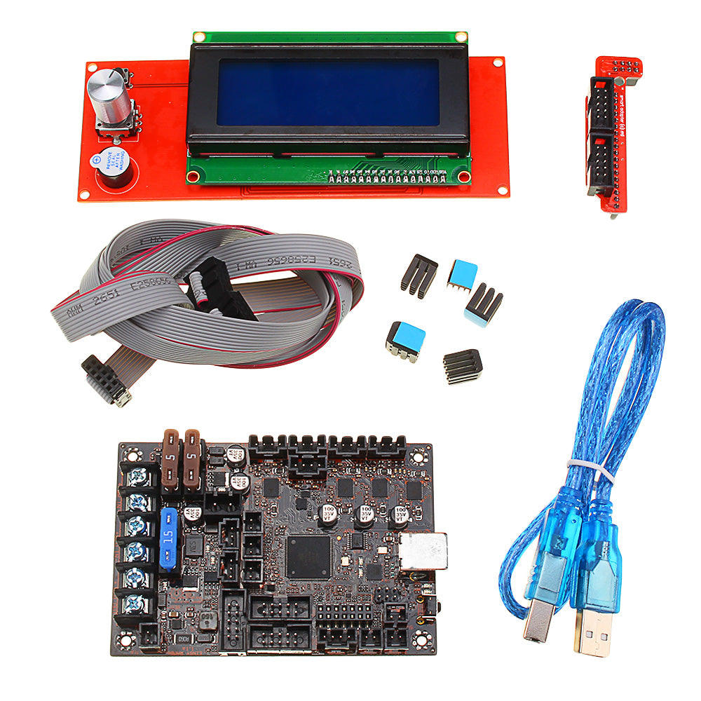 Einsy Rambo 1.1a Mainboard + 2004 LCD Display For Prusa i3 MK3 With 4 Trinamic TMC2130 Control 4 Mosfet Switched Outputs 3D Printer Part