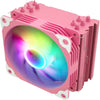 V5 CPU Cooler Computer PC Heatsink W/ 5 Heatpipes 120Mm PWM & ARGB Fan for LGA 1700 1200 1150 AMD AM4 Am3-Pink