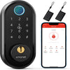 Smart Lock, Keyless Entry Deadbolt Door Lock,  Electronic Bluetooth with Biometric Fingerprint, Keys, IC Card, Touchscreen Keypad, Auto Lock, Remote Share, APP Control for Home Office Apartment