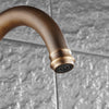 Retro Antique Brass kitchen mixer tap Faucet Single Handle Rotation Spout Deck Cold and Hot