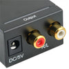 Optical Coaxial Digital to Analog Audio Converter Adapter RCA L/R 3.5Mm Output Port Digital Audio Adapter
