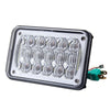 4X6'' H4 5D LED Headlights Lamp Bulb Hi/Low Beam DRL for Truck SUV Off Road Car 48W 2400LM