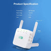 Wifi Extender Wifi Booster Indoor/Outdoor Repeater Signal Booster 1200Mbps Wifi Amplifier Long Range High Speed 5G/2.4G Wifi Internet Connection