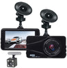 T670 plus DVR Dash Cam for Uber Dual Travel Recorder Full HD 3" LCD Screen 170° Wide Angle, WDR, G-Sensor, Loop Recording Motion Detection Excellent Video Images