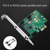 Pcie Expansion Card RS232 RS-232 Serial Ports Parallel Port Connectors Expansion