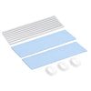 Aluminum Heatsink Kit 70 X 22 X 3Mm Silvertone with Two Silicone Thermal Pads for M.2, for 2280 SSD