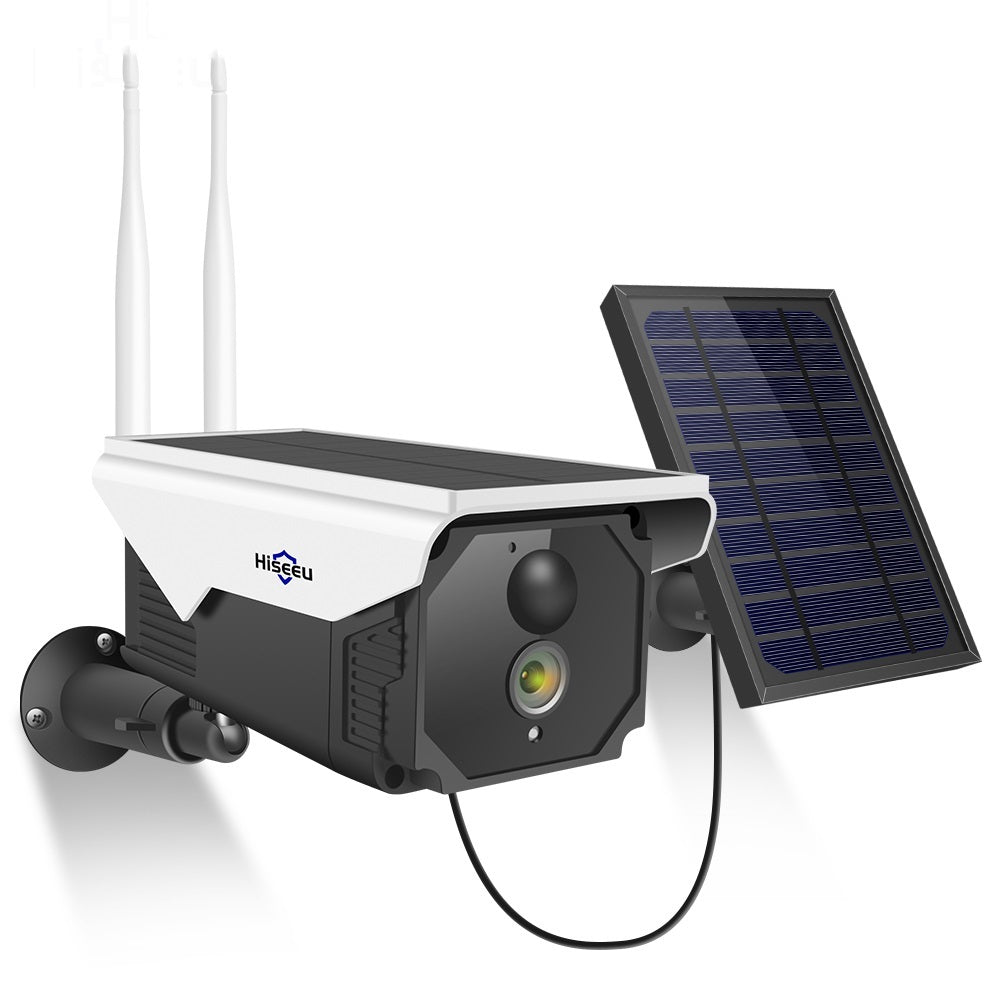 Hiseeu Hiseeu 1080P Wireless Battery IP Camera WIFI 2MP Waterproof Outdoor Rechargeable Securtiy IP Camera with Solar Panle PIR Detect