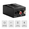 Digital Optical Coaxial to Analog RCA L/R Audio Converter Adapter W/ Fiber Cable