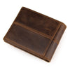 Men Business Genuine Leather Retro Card Holder Money Bag Wallet