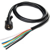 CAB710 7.5 Ft. 7 Way Electrical Plug Trailer RV Towing Camper Color Coded Wiring Harness for RV Trailers&#44; Campers Caravans & Food Trucks & Other Towed Vehicles