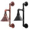 Industrial Steampunk Pipe Wall Lamp Vintage Metal Sconce Retro Light Bar Decor