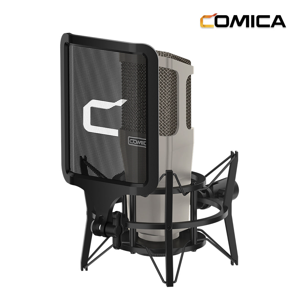 COMICA STM01 Professional Cardioid Studio Vocal Condenser Microphone for Podcast Streaming Computer Studio Recording Live Broadcast