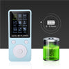 Portable Screen MP4 Music Player Support 32GB TF Card with Headphone Long Standby Time Blue