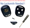 LEXUS Remote Head Key SHELL 3 BUTTON Repair Kit + SCREWDRIVER