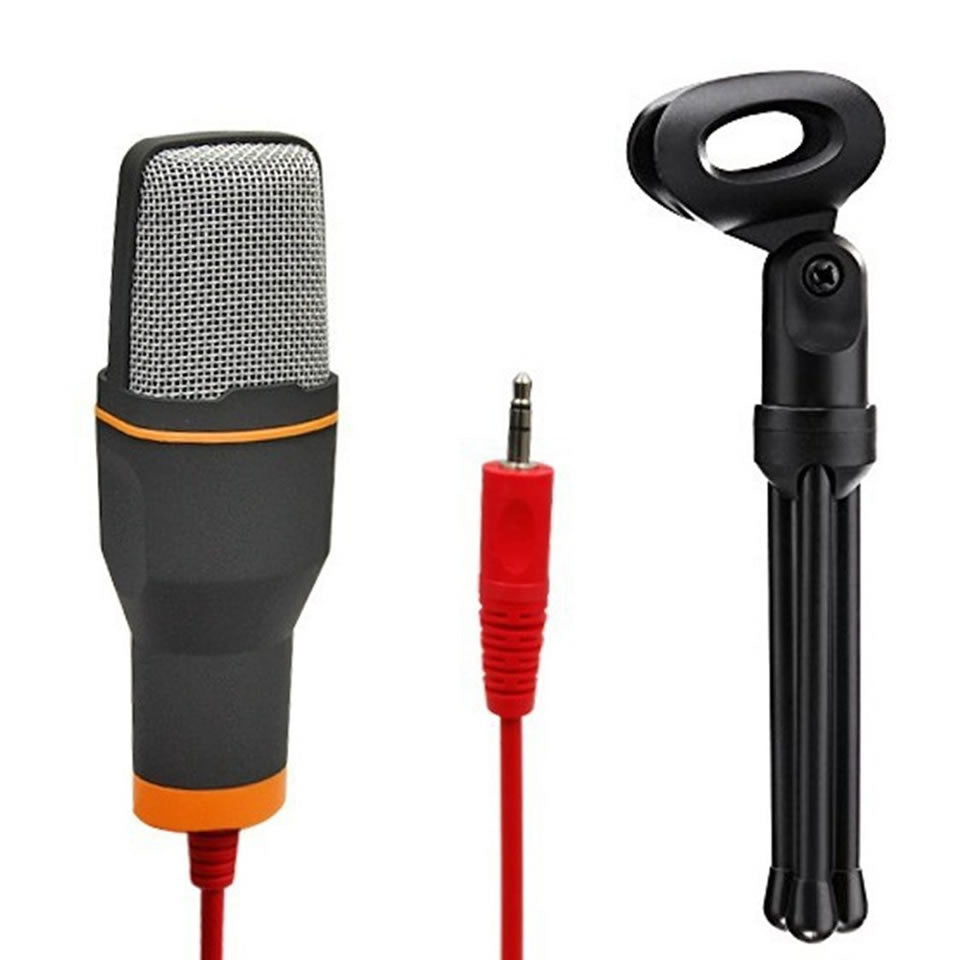 SF666 Professional Condenser Microphone for computer Laptop Singing Speech Meeting Desktop Studio 3.5mm Microphone