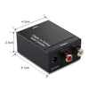 Digital to Analog Adapter Professional Audio Converter with Optical Cord RCA Digital to Analog Audio Adapter
