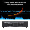 LYNEPAUAIO 2 in 2 Out Speaker Selector Switch Audio Signal Switcher Power Audio Receiver Splitter Box
