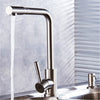 Stainless Steel Kitchen Faucet Hot And Cold Sitting Type Rotating Brushed Sink Sink Faucet