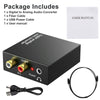 Digital to Analog Audio Converter - 96Khz Optical to RCA with Optical & Power Cable, Digital SPDIF Toslink to Stereo L/R and 3.5Mm Jack DAC Converter Fits for PS4 Xbox HDTV DVD Headphone