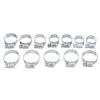 12Pcs Stainless Steel Clip Fuel Gas Water Hose Clamp Worm Drive Pipe Tube Clips