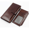 Genuine Leather Vintage Wallet Long 16 Card Holders Phone Bag Coin Bag For Men